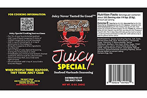 Juicy Special Cajun Seafood Marinade Seasoning by The Juicy Crab | 12OZ (340g)...