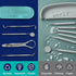 GuruNanda Professional 100% Stainless Steel Dental Kit with Tongue Scraper, Dental Mirror, Dental Scaler & Gum Stimulator - 4 Piece Dental Tools S...