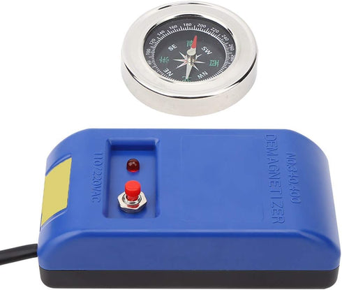 110V 220V Electrical Demagnetizer Tools, Blue Durable Practically Watch Degausser, Portable Demagnetize Watch Screws For Watch(U.S. Regulations)...