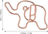 20pcs Elephant Shapes Paper Clips Animal Paper Clips Iron Office Paper Clips for Document Classification...