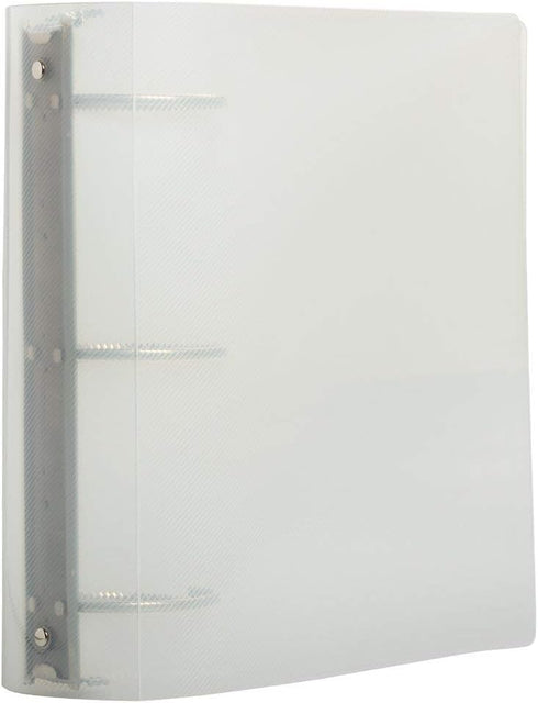 JAM PAPER Plastic 3 inch Binder - Clear 3 Ring Binder - Sold Individually...