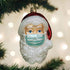 Old World Christmas Santa with Face Mask Blown Glass 2020 Unique Christmas Ornaments for Christmas Tree Decorations...