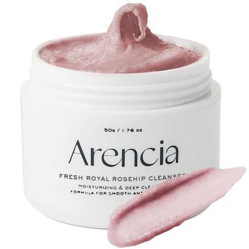 French Royal Rosehip Brightening Face Cleanser & Daily Scrub - Moisturizing, Exfoliating & Deep-Cleansing - Spa Quality, All Skin Types with Rice ...