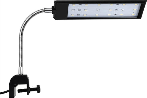 Aquarium Lights for Fish Tank Clip on LED Fish Tank Light for 5-10 Gallon Fish Light for Tanks with White and Blue LEDs 7W...