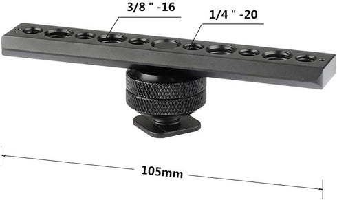 CAMVATE Standard NATO Safety Rail 105mm & Shoe Mount & 3/8"-16 Female Thumbscrew - 2055...