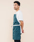 Caldo Daily Cotton Kitchen Apron for Cooking- Mens and Womens Professional Chef or Server Bib Apron - Adjustable Straps with Pockets and Towel Loo...