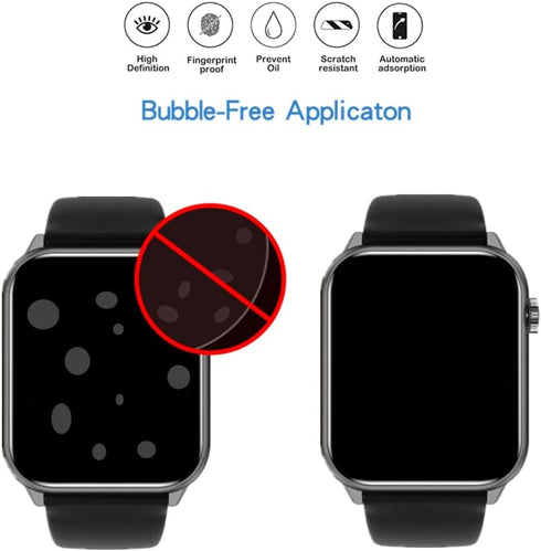 Screen Protector Compatible for HGYPK 1.85" Smart Watch, HD Full Coverage TPU Protective Film Compatible for HGYPK 1.85" Smart Watch (6PCS)...