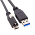 cablecc USB 3.1 Type-C Locking Connector to Standard USB3.0 Data Cable 1.2m with Panel Mount Screw...