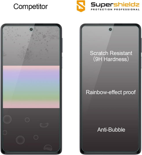 Supershieldz (3 Pack) Designed for Motorola Edge (2022) Tempered Glass Screen Protector, Anti Scratch, Bubble Free......