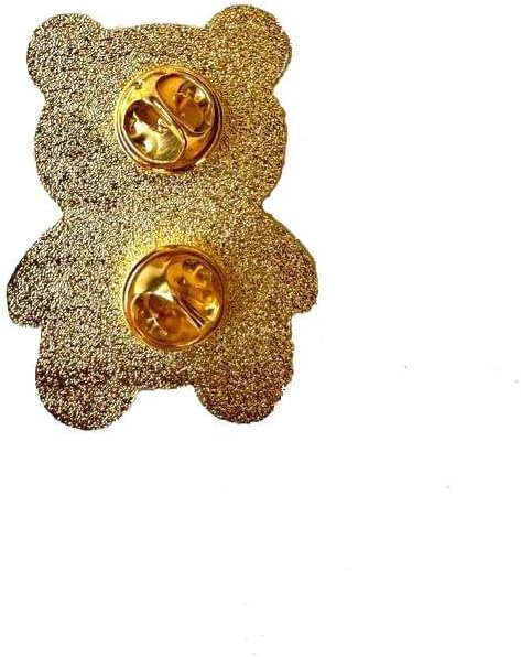 1.5"" Rhinestone Bear Brooch | Bear Pin | Brooch Aesthetic Enamel Pin...