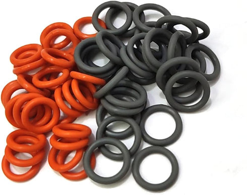palart 1/4" & 3/8" Pressure Washer QD Colored O-Rings (1/4''&3/8''(25+25) 50 Pack ?Red+Grey?,M22 Quick Connect Coupler...