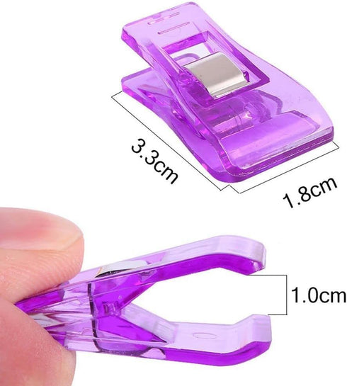 20Pcs Multicolor Sewing Clips Quilting Clips Fabric Quilting Craft Tools Multipurpose Plastic Clips for Sewing Binding,DIY Hemming Quilting Notion...