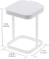 Originals Metal Countertop Trash Can Garbage Bag Holder for Home Kitchen (White) …...