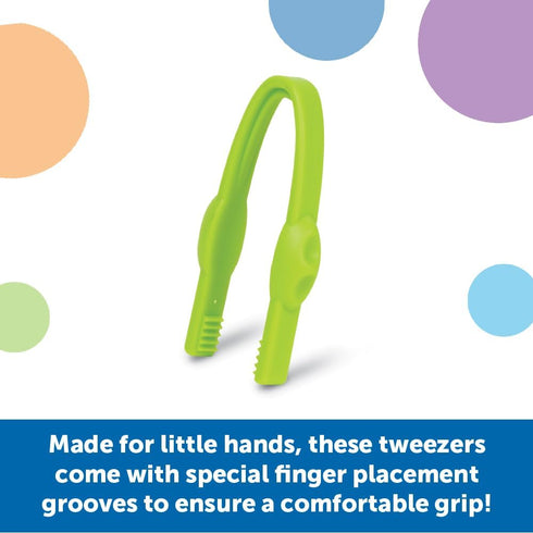 Learning Resources Easy-Grip Tweezers, Preschool Learning Activities, Educational Toys for Ages 2+, Teacher Supplies for Classroom, Fine Motor Ski...