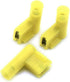 AKOAK 36 Pack 12-10 Gauge Yellow Fully Insulated Flag Wire Connectors Quick Disconnects Electrical Wiring Female Spade Nylon Wire Crimp Terminals...