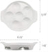 Bamboo's Grocery LoKii 6 Holes 2 Pack Ceramic Escargot Dish, Ceramic Snail Dish with Handles, Escargot Dish Diet Plates, White, 6 Inches...
