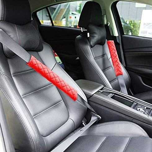 Tatuo 4 Pack Seat Belt Cover Extra Long Seat Belt Pads for Car Soft Comfort Shoulder Strap Covers Harness Pads Helps Protect Your Neck and Shoulde...