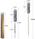 DELUX Microfiber Feather Duster Extendable Duster with 100 inches Extra Long Pole, Bendable Head & Long Handle Dusters for Cleaning Ceiling Fan, H...