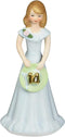 Enesco Growing Up Girls “Brunette Age 14” Porcelain Figurine, 6.5”, White...