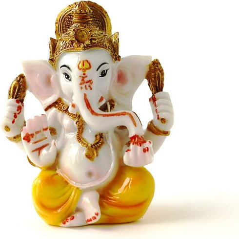 BangBangDa Indian Ganesh Idol Car Dashboard - Hindu Ganesha Statue Elephant God India Ganpati Lord Murti Mandir Diwali Gifts Yoga Zen Meditation R...
