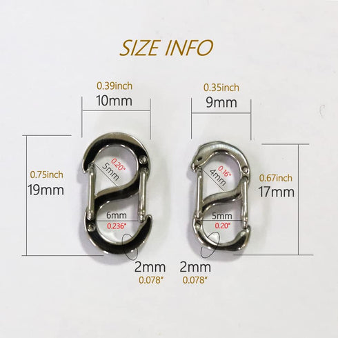 2+1 Pieces Lobster Clasp Double Opening Lobster Clasp Lock Necklace Connector Bracelet Extender Clasps for DIY Jewelry Repair Kit Bracelet Necklac...
