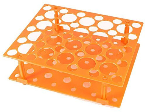 Orange Plastic Test Tube Rack for 10ML/15ML/50ML Conical Test Tubes,50 Sockets...