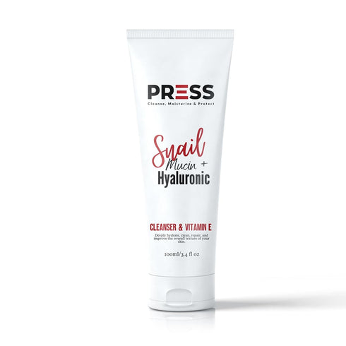 PRESS Snail + Hyaluronic + Vitamin E Mucin Facial Cleanser | Skincare Cleanser Effective for Cleansing and Refreshing Skin 6 oz...