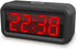 Digital Alarm Clock, Small Wall Clock, Battery Operated, 1.2" LED Large Display, 2-Level Brightness Dimmer, 12/24Hr, Snooze, 4 PCS AA Batteries La...