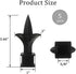 5Pcs Fence Finials,Fits 5/8"Iron Picket-Waterproof Aluminium Alloy Black Trident Spear Finial Fence Topper for Yard Garden Lawn Iron Picket Fence ...