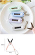 5 Packs Morandi Mini Folding Scissors with Keychain Small Telescopic Foldable Scissors Portable Safe Pocket Travel Scissors Retractable Kids Shear...