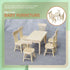 Toddmomy 1 Set Doll Furniture Miniature Furniture Decorative 1/12 Scale Miniature Table Chair Set for Dollhouse Kitchen Food Decoration Accessorie...