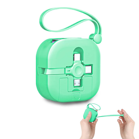 3 in 1 Charging Cable, Three in one Retractable Charging Cable. Data Transmission, Could Be Used As Mirror, Phone Holder.Compatible with Phone, An...