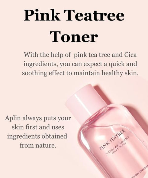 APLIN Pink Tea Tree Daily Toner 150mL/5.07 Fl. Oz, CICA, Hyaluronic Acid, Korean Skin Care, Moisturizing, Soothing...