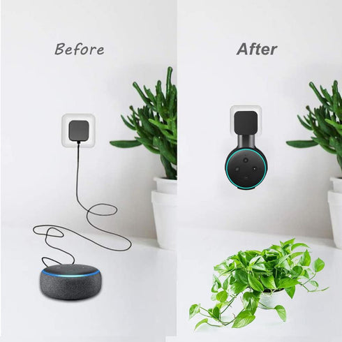 Outlet Wall Mount Holder, Speaker Mount for Echo Dot 3, Smart Speaker Wall Holder Stand with Cord Management for Dot 3rd, Space Saving Accessories...