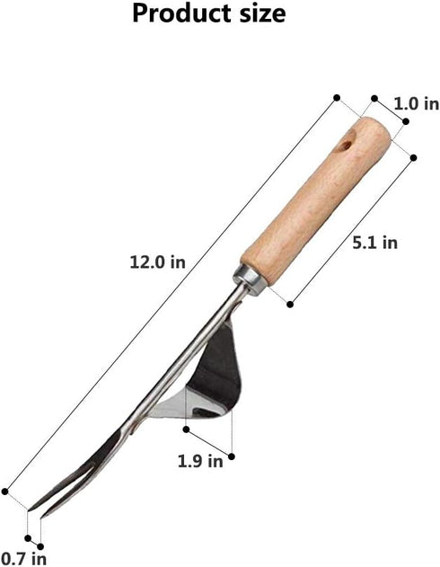 Hand Weeder Tool,Stainless Steel Manual Weed Puller Bend-Proof,Premium Gardening Tool for Easy Weed Removal and Deeper Digging 2 Pcs…...
