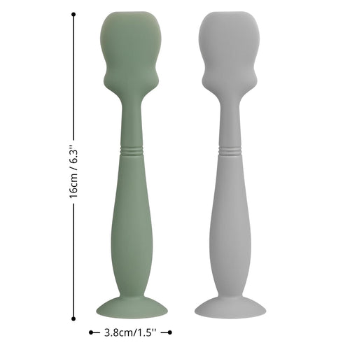 Baby Diaper Cream Spatula Applicator Set - 3Pack Soft Silicone Baby Butt Paste Spatula (Large Size, Cream/Gray/Mustard Yellow)...