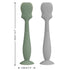 Baby Diaper Cream Spatula Applicator Set - 3Pack Soft Silicone Baby Butt Paste Spatula (Large Size, Cream/Gray/Mustard Yellow)...