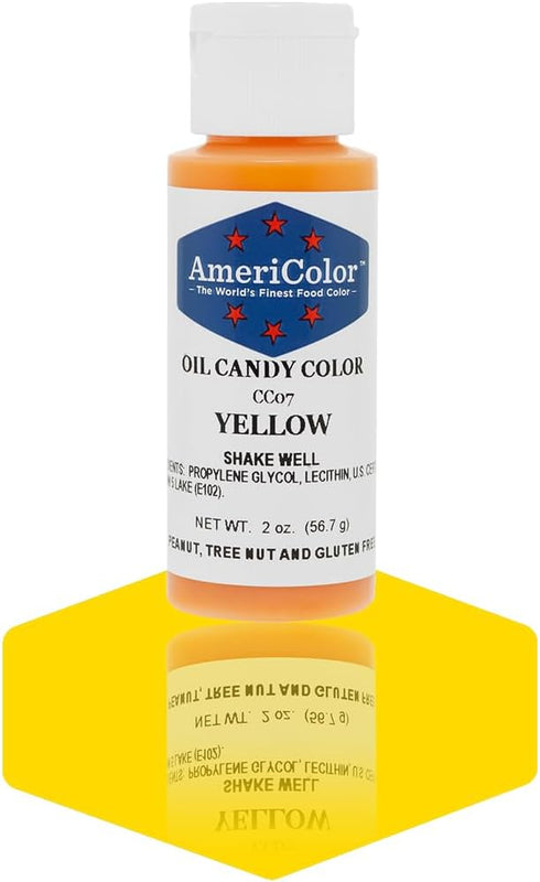 AmeriColor Candy Oil Food Color, 2-Ounce, Yelllow...