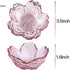 4pcs Glass Sakura Shape Small Seasoning Dishes Dipping Bowls Appetizer Plates,3.4inch...