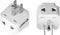 UK to US Travel Adapter, India to US Plug Adapter, Unidapt Adapters for USA, 2-pack, Plug Converter, USA travel adapter, EU to US with Dual Inputs...