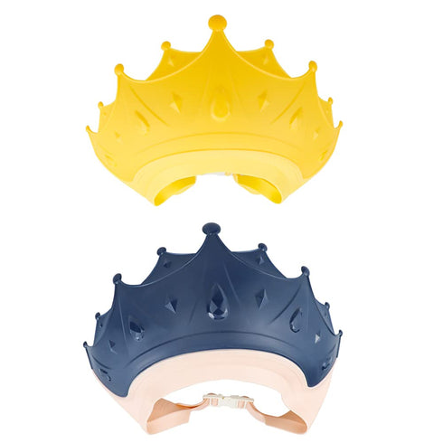 2 Pieces Soft Baby Shower Cap Soft Adjustable for Washing Hair Shield Safe Visor Cap Bathing Shampoo Shower Protection Bath Hat for Toddler Kids C...