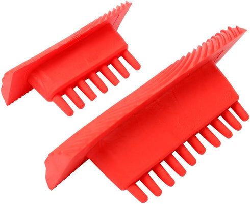 Durable Red Cylinder Practical Rubber Wood Grain Effect Painting Tool, Painting Tools, 2Pcs/Set for House Office...