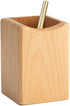 Wood Pen Holder Desk Pencil Holders Wooden Pen and Pencil Organizer Cup for Desktop Pens Stand Holder Cups, 10 x 7 x 7 cm, Eco Natural Color (Brow...