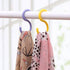 esowemsn 24pcs(4 Packs) S Shaped Colorded Plastic Hanging Hooks,Shirt/Towel/Dress/Clothes Hanger Hook Home Kitchen Accessories (24)...