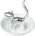 Lependor Cute Animals Cat Ring Holder Ring Dish Jewelry Holder Rings Bracelets Earrings Trinket Tray for Women Girls Birthday Gift - Silver Cat...