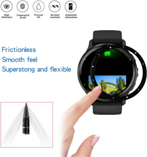 Compatible for Garmin Venu 3 Screen Protector, 3D Full Screen Coverage Case Curved Edge TPU Protective Film for Venu 3 45mm Smartwatch (3 PCS)...