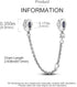 MULA 925 Sterling Silver Safety Chain for Charms Bracelets Dangle Pendants Beads Cute Cat Jewelry Gift for Women...