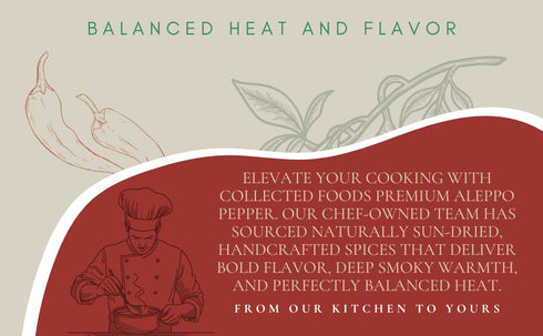 Premium Aleppo Pepper – Naturally Sun-Dried, All-Natural, Small Batch Spice by Pro Chefs for Deep Smoky Flavor & Balanced Heat (2oz Package)...