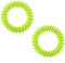 2Pcs Pet Chew Ring Toy Soft Dental Rubber Puppy Teeth Cleaning Healthy Gums Spike Ring Chew Toy for Cat and Dogs (9cm)...