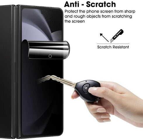 [2 Pack Privacy Screen Protector for Samsung Galaxy Z Fold5 / Samsung Galaxy Z Fold 5, Upgraded Non-breakable Flexible TPU Protective Film [Anti-S...